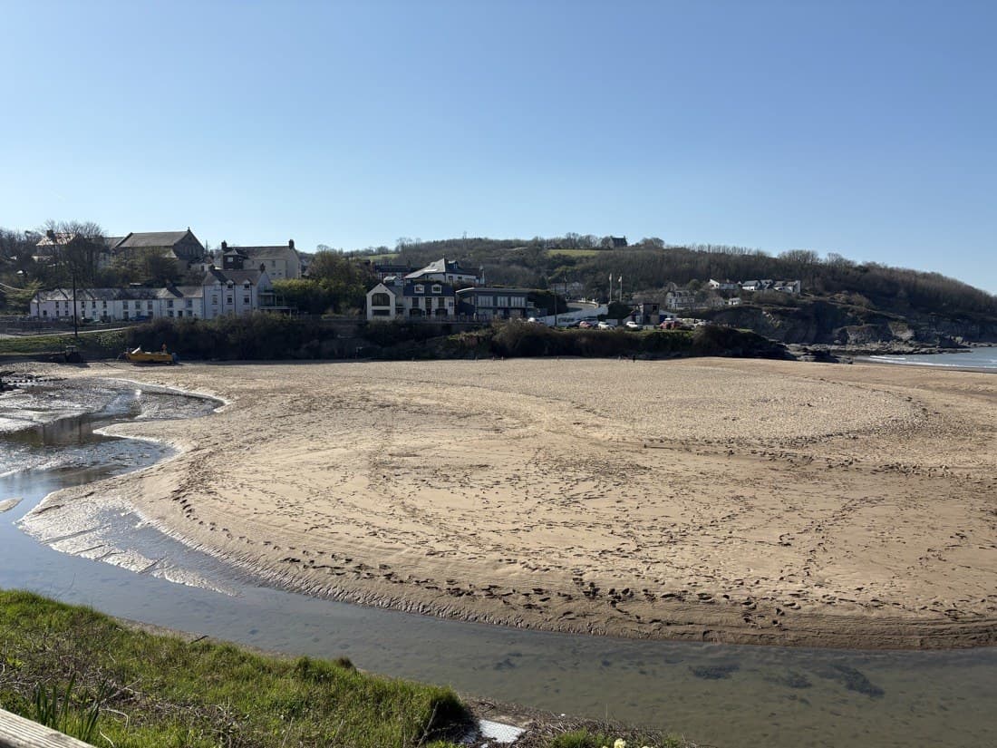 Aberporth village on Cardigan Bay
