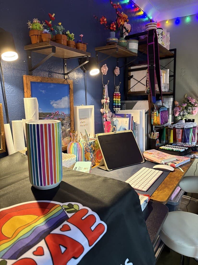 The BAE Illustrations home studio in Aberporth
